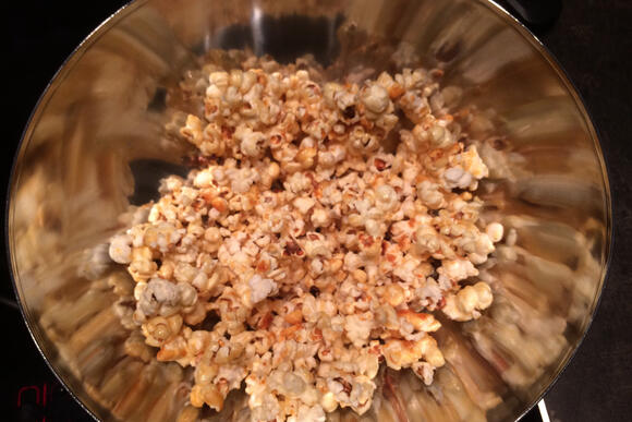 Bild von einer Portion Popcorn süß/salzig