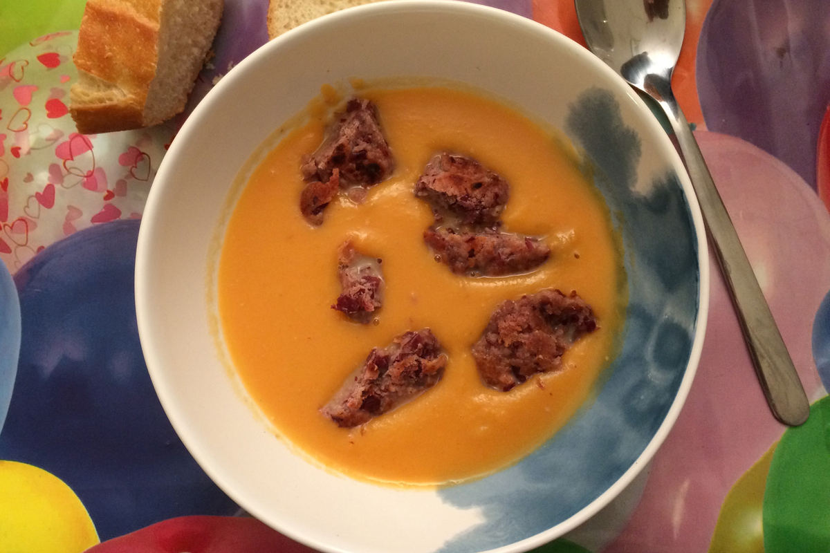 Süßkartoffel-Chili-Suppe