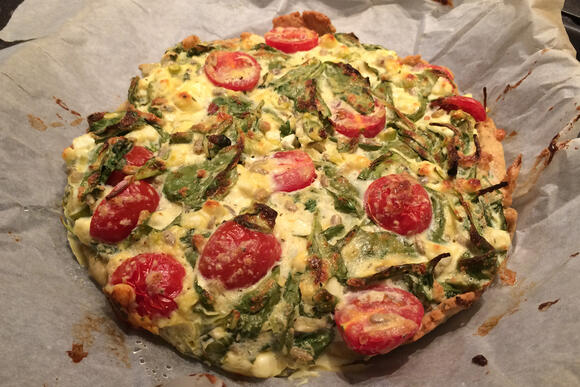 Bild von einer Portion Quiche