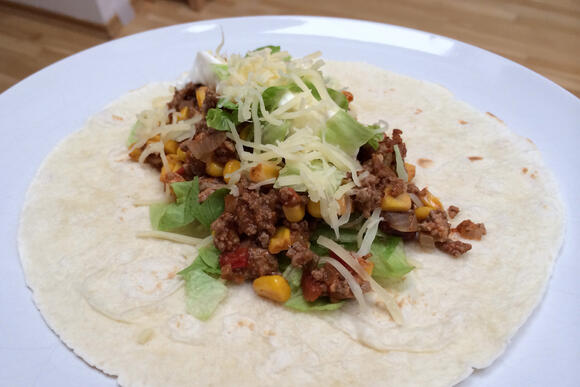 Bild von einer Portion Burritos