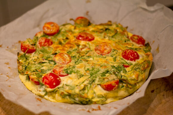 Bild von einer Portion Quiche